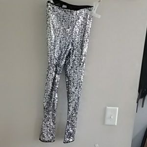 Silver sequins pants